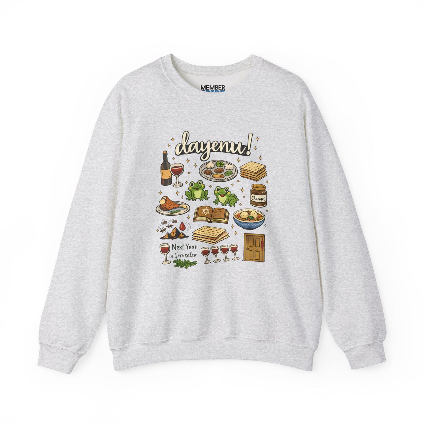 Dayenu Passover Icons Sweatshirt