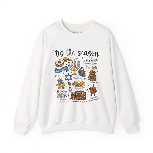 Tis The Season Hanukkah Icons Sweatshirt