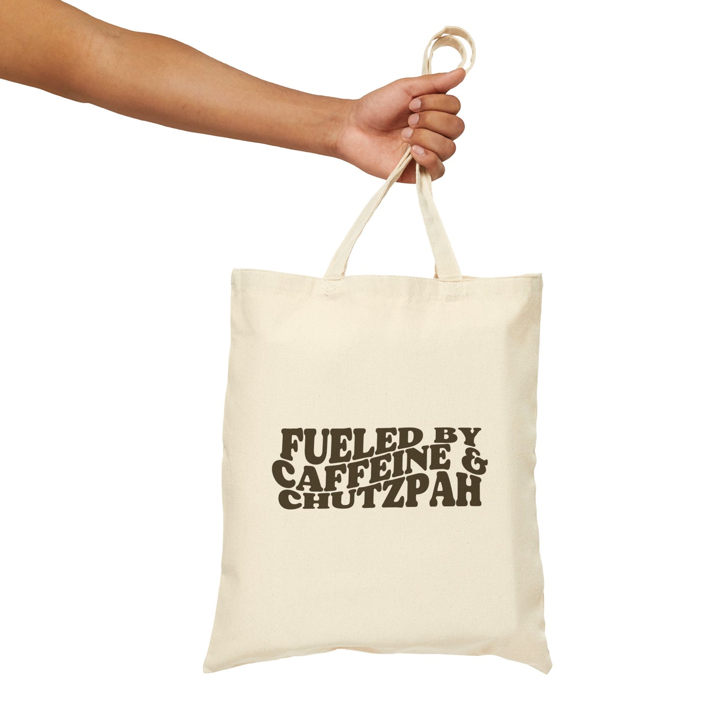 Fueled by Caffeine and Chutzpah Tote Bag