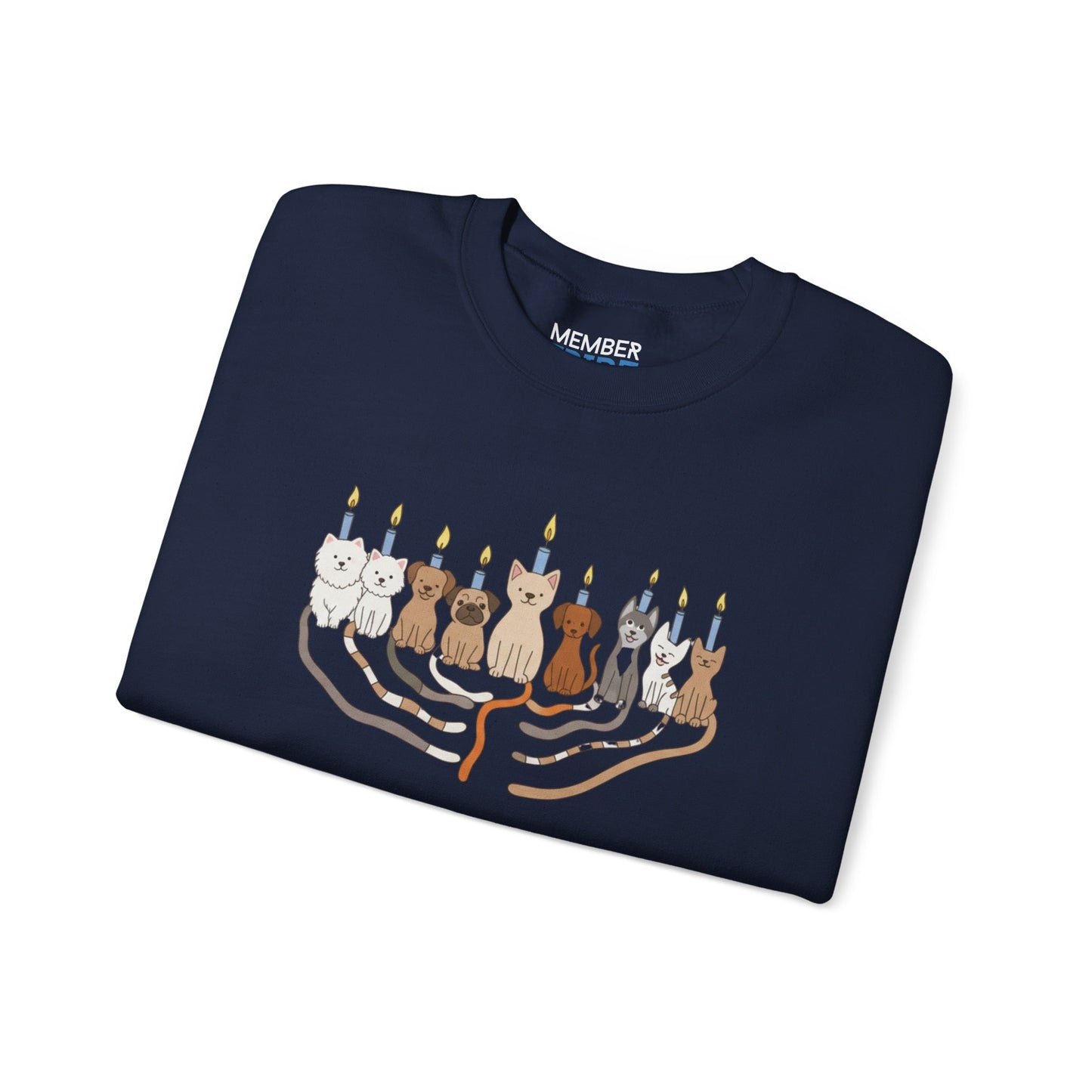 Hanukkah Dogs Menorah Sweatshirt