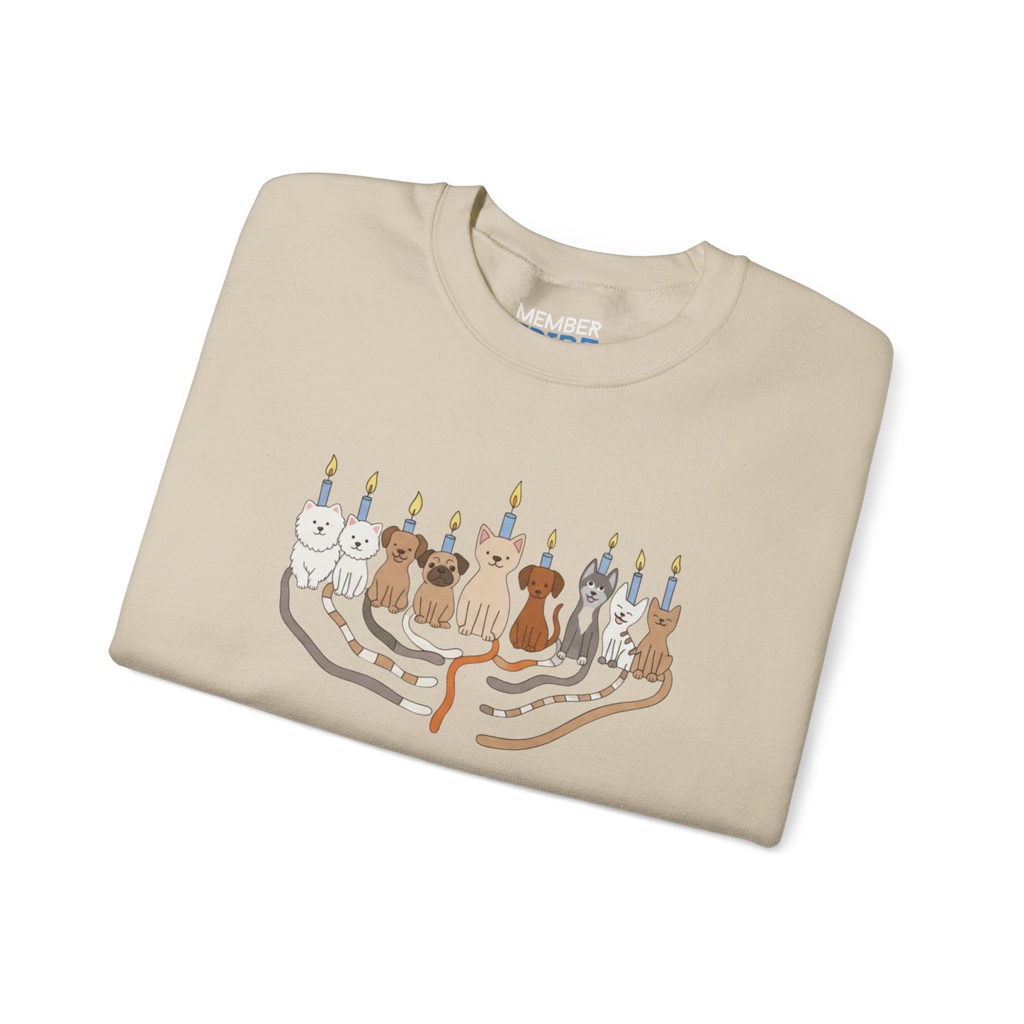 Hanukkah Dogs Menorah Sweatshirt