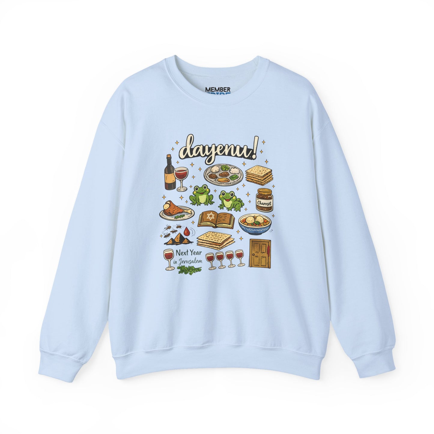 Dayenu Passover Icons Sweatshirt