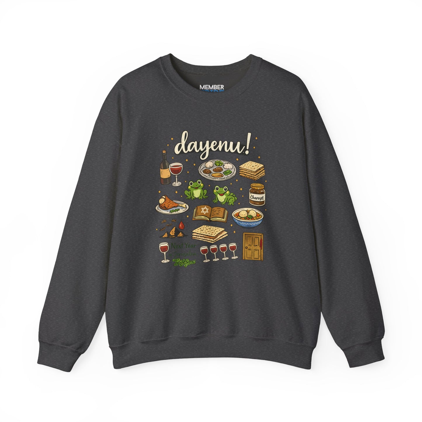 Dayenu Passover Icons Sweatshirt