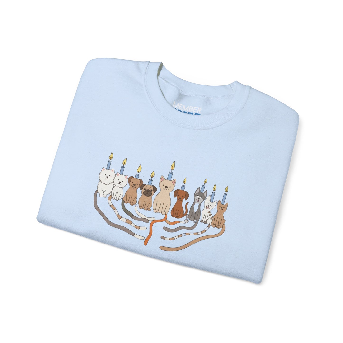 Hanukkah Dogs Menorah Sweatshirt