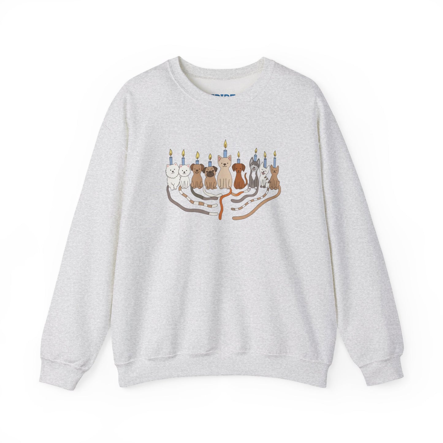 Hanukkah Dogs Menorah Sweatshirt