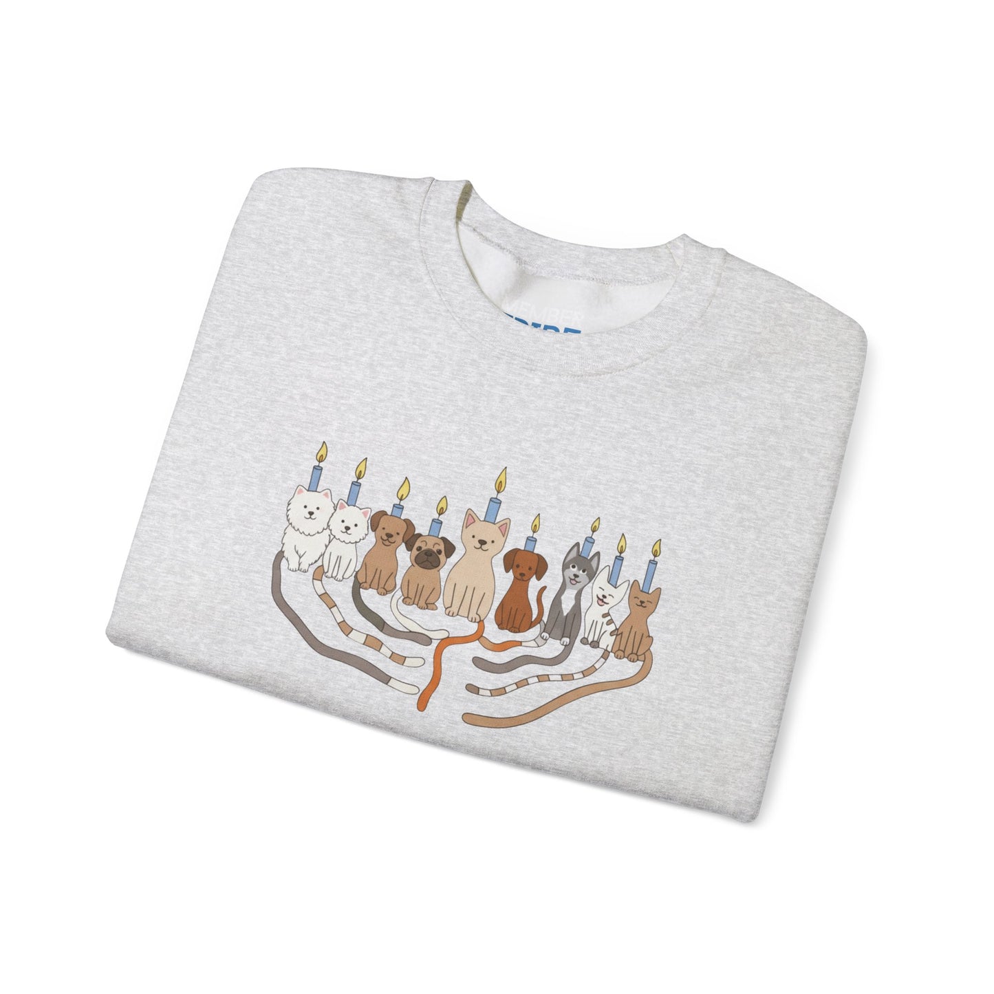 Hanukkah Dogs Menorah Sweatshirt