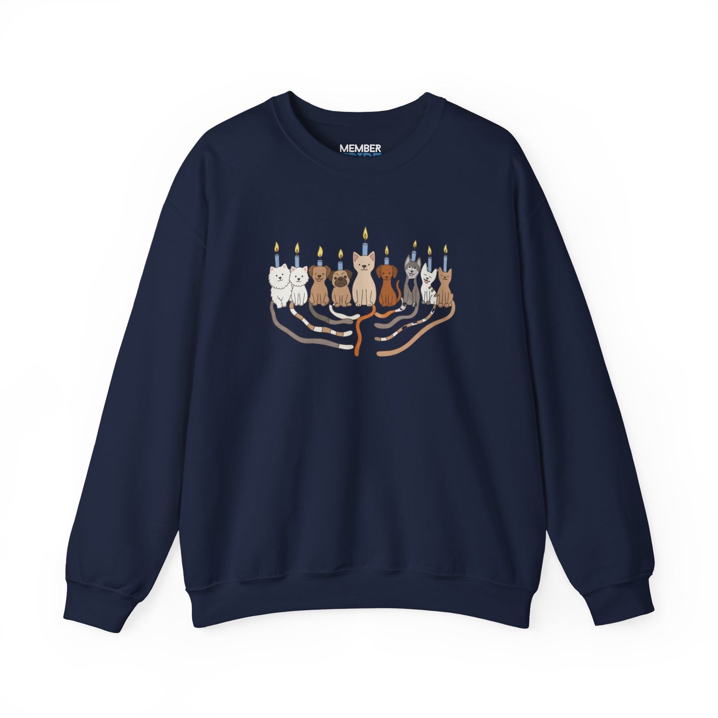 Hanukkah Dogs Menorah Sweatshirt