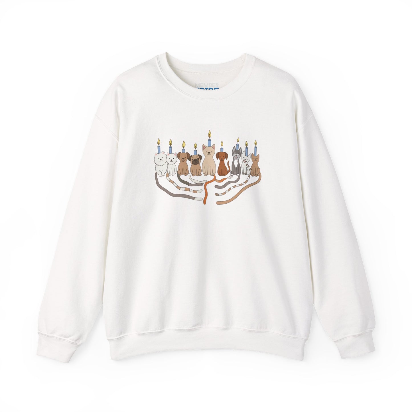 Hanukkah Dogs Menorah Sweatshirt