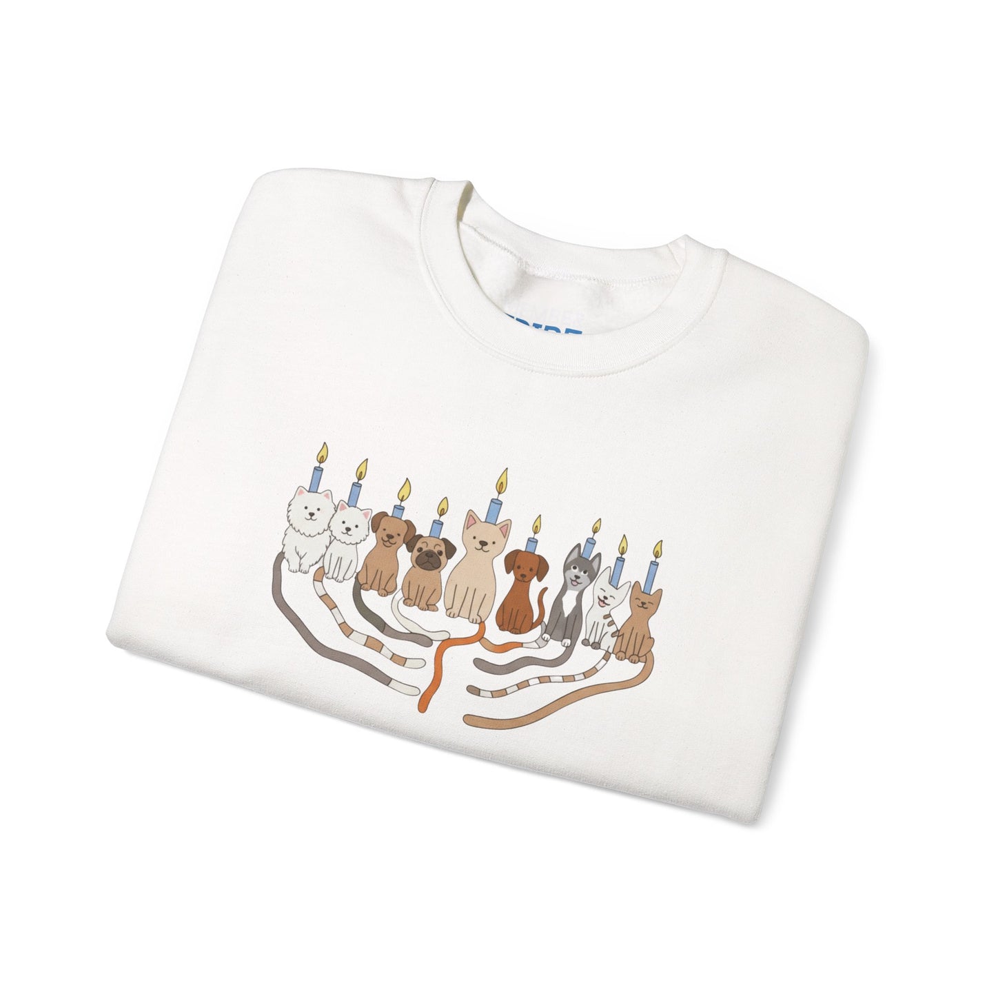 Hanukkah Dogs Menorah Sweatshirt